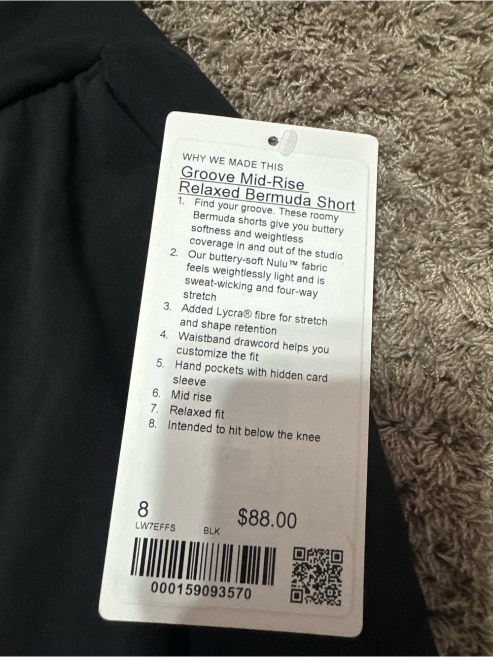 Lululemon Groove Mid-Rise Relaxed Bermuda Short - Picture 2 of 3